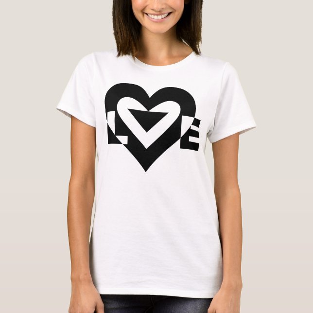 Camiseta Gráfica de amor de Guay, negro (Anverso)