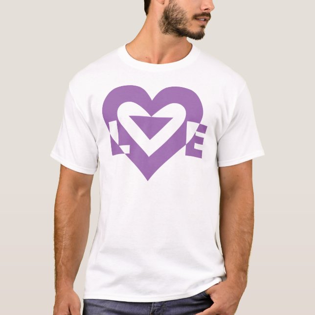 Camiseta Gráfica de amor de Guay, púrpura (Anverso)