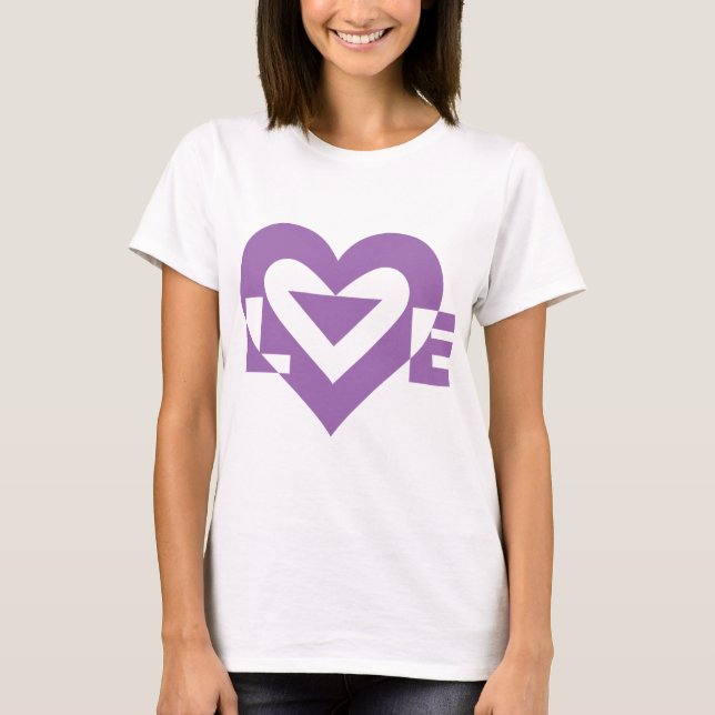 Camiseta Gráfica de amor de Guay, púrpura (Anverso)