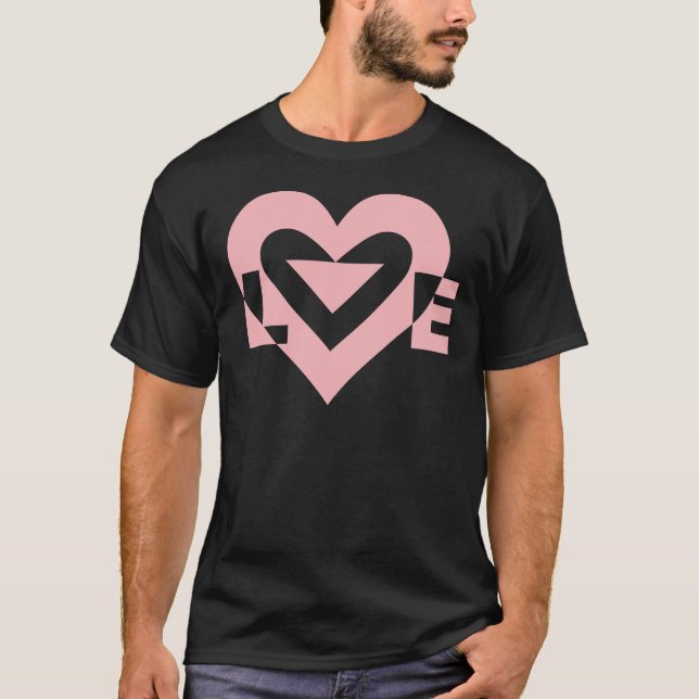 Camiseta Gráfica de amor de Guay, rosa (Anverso)