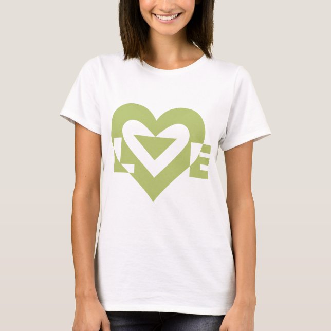 Camiseta Gráfica de amor de Guay, verde sabio (Anverso)