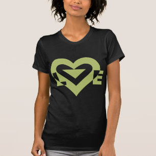 Camiseta Gráfica de amor de Guay, verde sabio