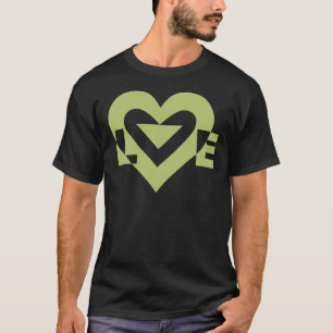 Camiseta Gráfica de amor de Guay, verde sabio