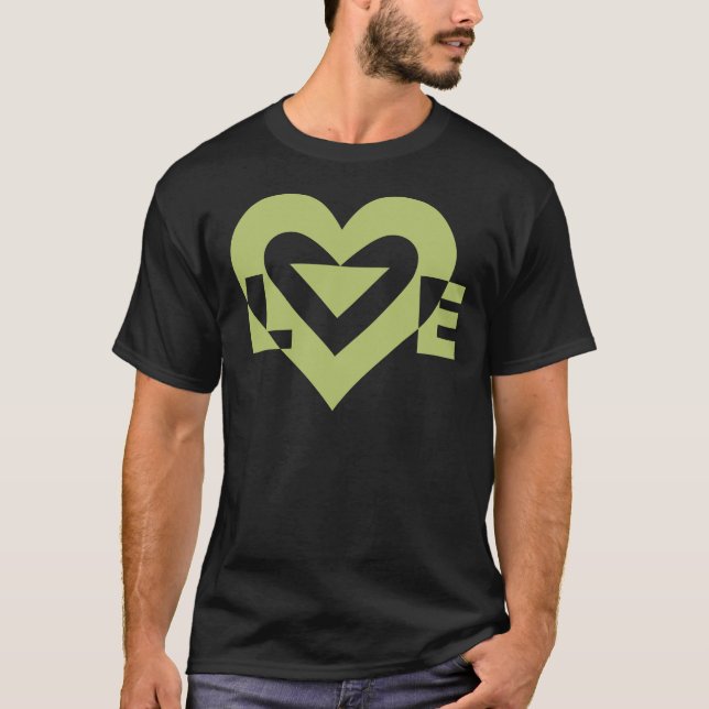Camiseta Gráfica de amor de Guay, verde sabio (Anverso)