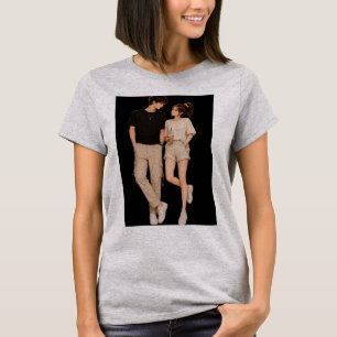 Camiseta Gráfica de Amor para Parejas Matc