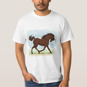 Camiseta Gráfica de anatomía equina educativa de caballo ma