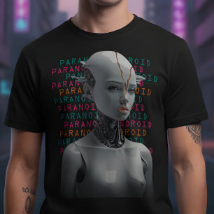 Camiseta Gráfica de Android Paranoico