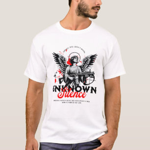 Camiseta Gráfica de Ángel Armado de Silencio Desco