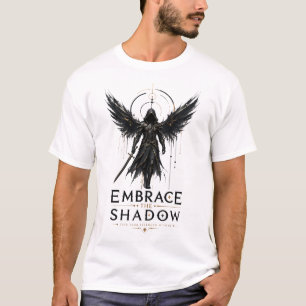 Camiseta gráfica de ángel guerrero de fantasía osc