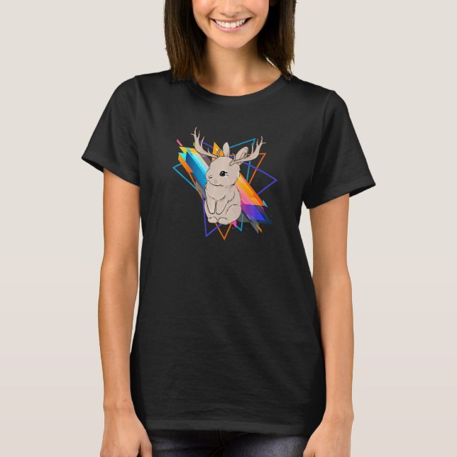 Camiseta Gráfica de animales de conejo cutáneo de antelabbi (Anverso)