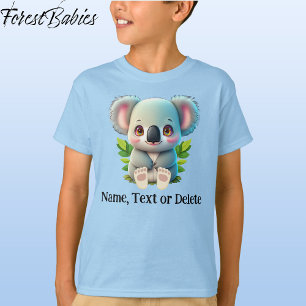 Camiseta Gráfica de animales de vida salvaje para niños de