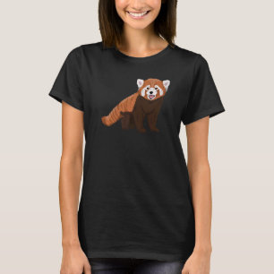 Camiseta Gráfica de animales del Panda Rojo Cute