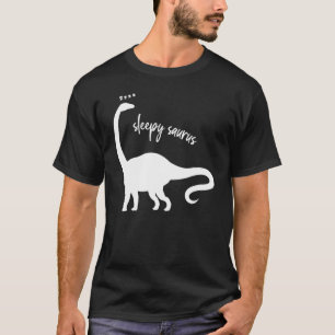 Camiseta Gráfica de animales Sleepy Saurus Dinosaur Reptile