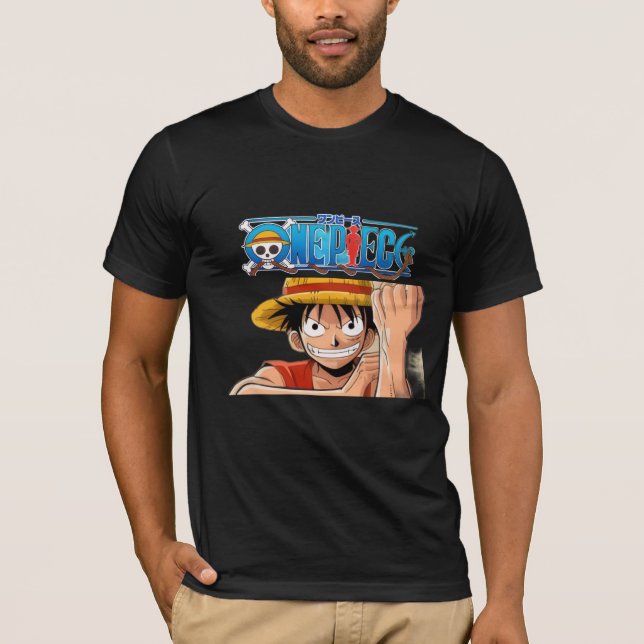 Camiseta gráfica de anime de One Piece Luffy (Anverso)