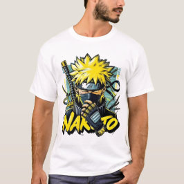 Camiseta gráfica de anime – Personaje de pelo amar
