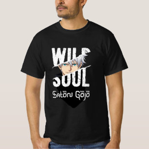 Camiseta gráfica de anime Wild Soul – Satoru Gojo 