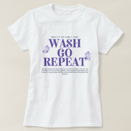 Camiseta gráfica de apreciación de lavado y listo