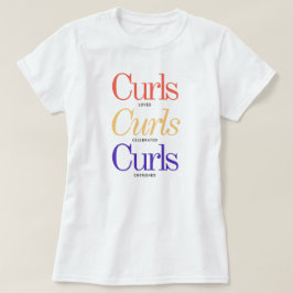 Camiseta gráfica de aprecio por el cabello rizado