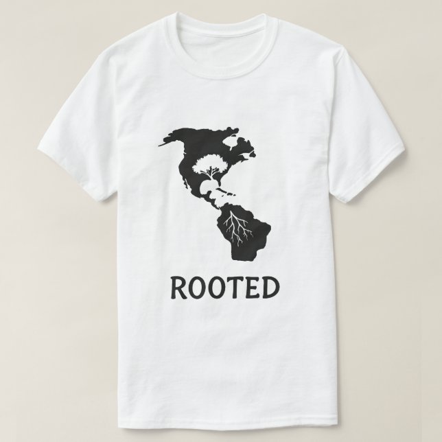 Camiseta gráfica de árbol de las Américas arraigad (Diseño del anverso)
