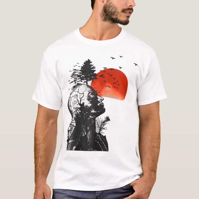 Camiseta Gráfica de árbol humano de resaca (Anverso)
