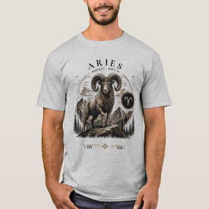 Camiseta gráfica de Aries Zodiac Carnero