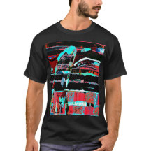 Camiseta Gráfica de Arte Abstracto - Interferencia