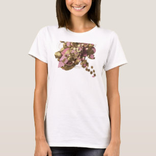 Camiseta gráfica de arte abstracto naranja ingenio