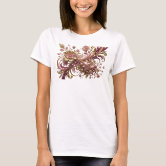 Camiseta gráfica de arte abstracto naranja limpio