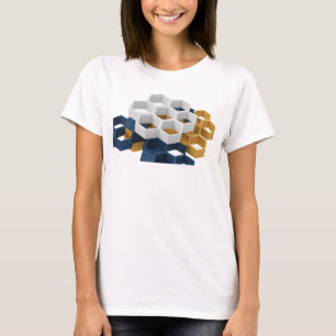 Camiseta gráfica de arte abstracto Navy elegante