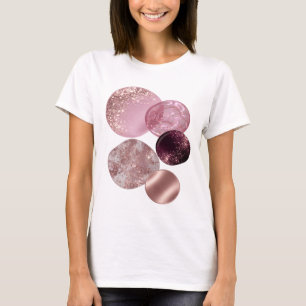 Camiseta gráfica de arte abstracto plateado icónic