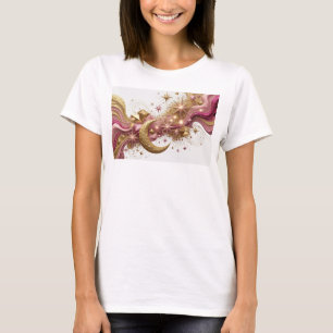 Camiseta gráfica de arte abstracto rojo genial