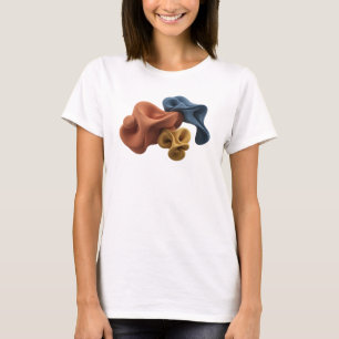 Camiseta gráfica de arte abstracto rosa dinámico