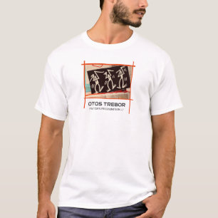 Camiseta gráfica de arte callejero en blanco con c