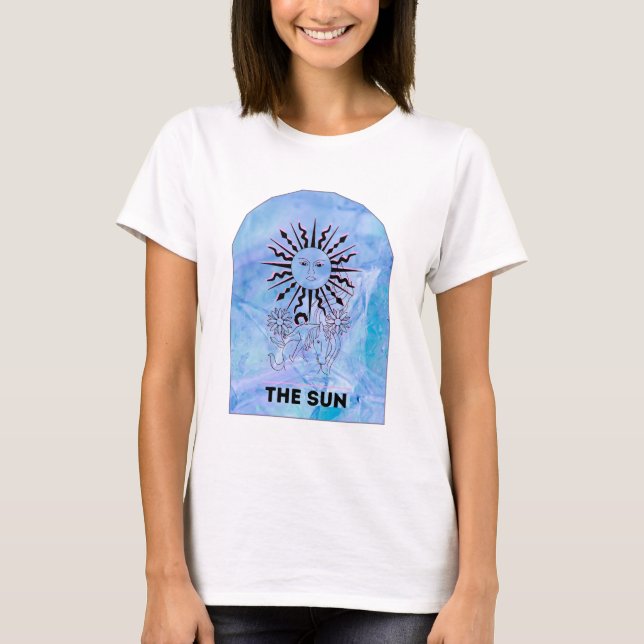 Camiseta gráfica de arte de la tarjeta Sun Tarot - (Anverso)