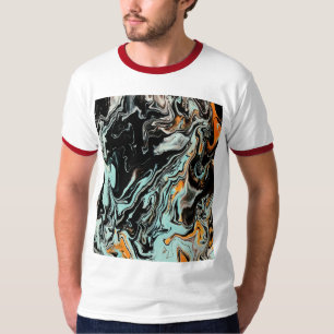 Camiseta gráfica de arte fluido de mármol abstract