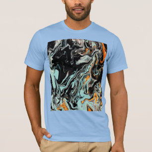 Camiseta gráfica de arte fluido de mármol abstract