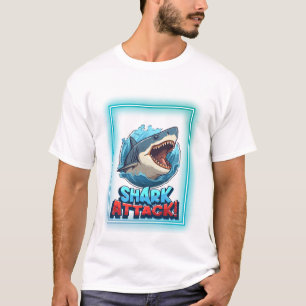 Camiseta gráfica de ataque de tiburón – Depredador