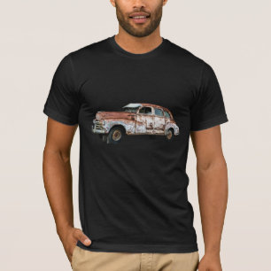 Camiseta gráfica de auto rusto vintage