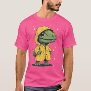 Camiseta Gráfica De Aventura De Dino Rainbow Para Niños
