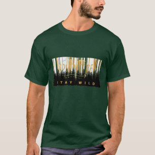 Camiseta gráfica de aventura en el bosque salvaje