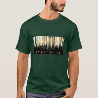 Camiseta gráfica de aventura en el bosque salvaje