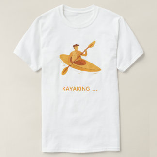 Camiseta gráfica de aventura en kayak Born to Padd