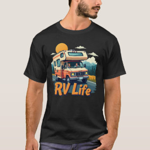 Camiseta gráfica de aventuras masculinas de RV Lif