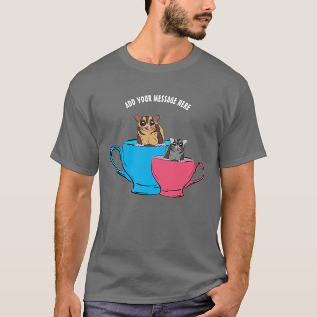 Camiseta Gráfica de azucaradores de mensajes de personaliza (Anverso)