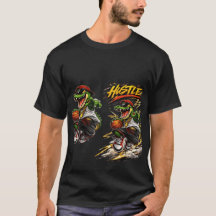 Camiseta gráfica de baloncesto con dinosaurio para