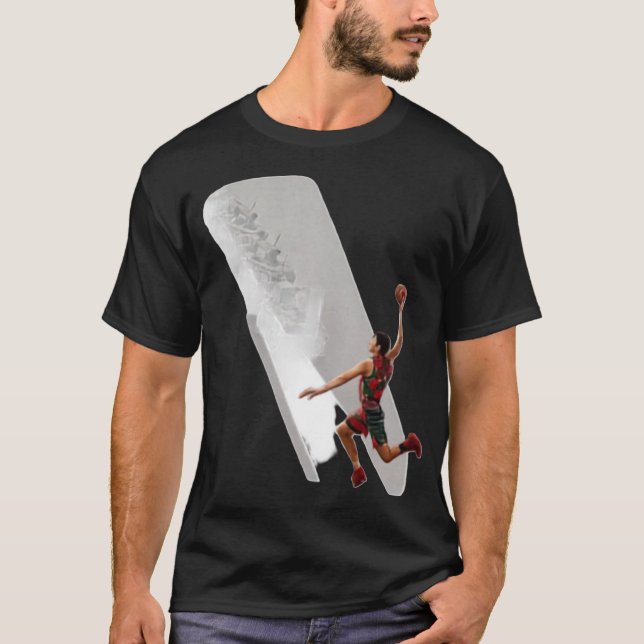 Camiseta gráfica de baloncesto Slam Dunk (Anverso)
