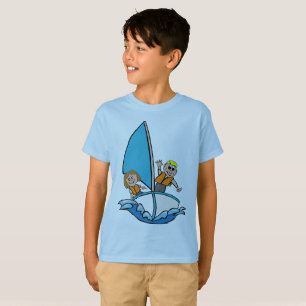 Camiseta gráfica de barco de vela para niños - Azu