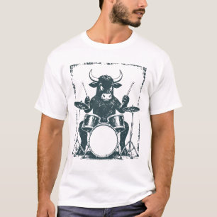 Camiseta Gráfica de Baterista Toro Estrella de Roc