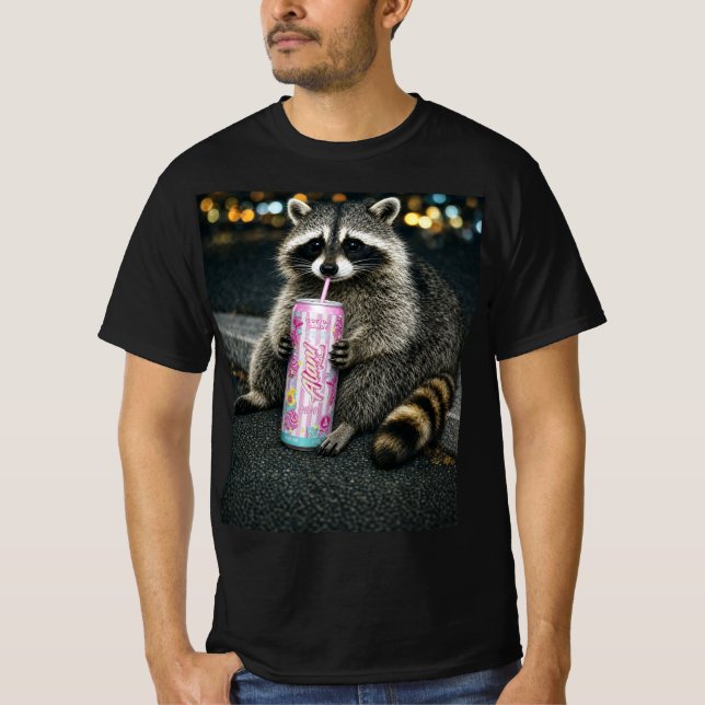 Camiseta gráfica de bebida de algodón de azúcar de (Anverso)