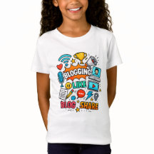 Camiseta gráfica de Blogging – Diseño divertido y